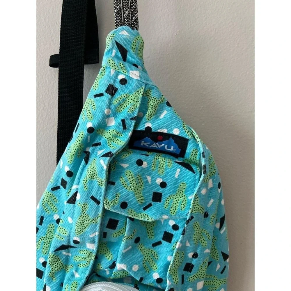 KAVU Rope Bag Sling Cactus Confetti Crossbody Backpack Travel